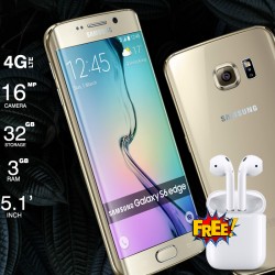 Samsung Galaxy S6 Edge G925R, Free Hbq I7s Mini Twins Wireless Bluetooth Mini Dual Earpod